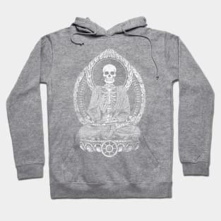 Starving Buddha Grunge - White Halftone Hoodie